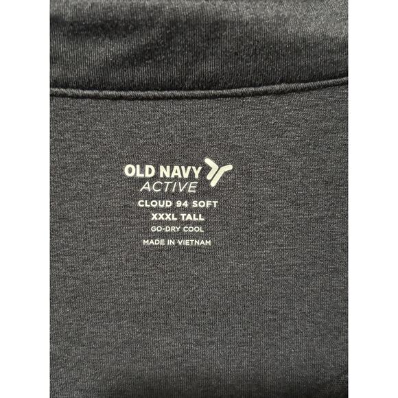 Men’s Old Navy Charcoal Gray Active Cloud 94 Soft Go-Dry Cool Polo Shirt, XXXL T - Picture 2 of 4
